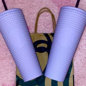 Limited Edition - Venti Lilac Grid Tumbler